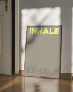Poster & Frame Plakater & Rammer<A Love Story by Anne Mark Møller - Inhale Exhale Flerfarvet