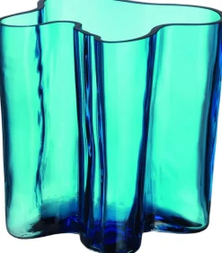 Iittala Vaser & Urtepotteskjulere<Aalto vase 200mm turkis