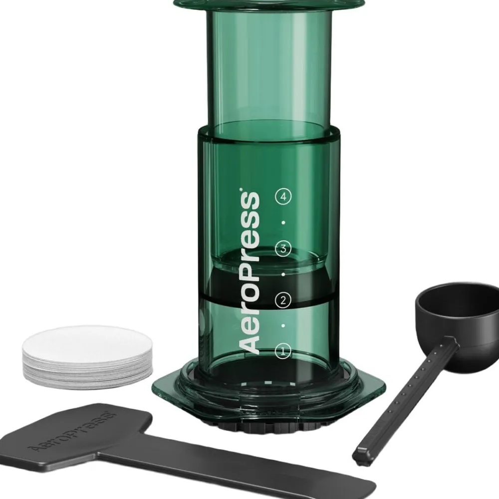 Aeropress Kaffe & Te<Clear Colors Green Coffee Press