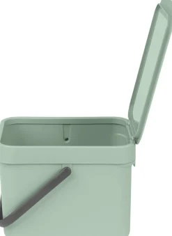 Brabantia Skraldespande<Affaldsspand m/låg sort. kon. 6 ltr