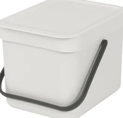 Brabantia Skraldespande<Affaldsspand m/låg sort. kon. 6 ltr