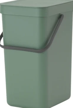Brabantia Skraldespande<Affaldsspand m/låg sort.kon. 12 ltr