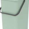 Brabantia Skraldespande<Affaldsspand m/låg sort.kon. 12 ltr