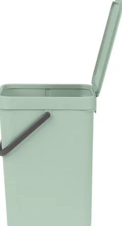 Brabantia Skraldespande<Affaldsspand m/låg sort.kon. 12 ltr