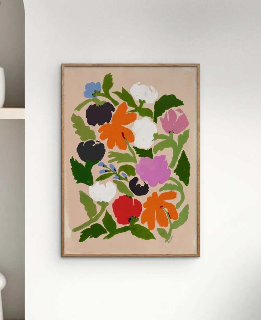Poster & Frame Plakater & Rammer<Affordable Art Prints x Megan Galante - Vibrant Floral Abstract Flower Flerfarvet