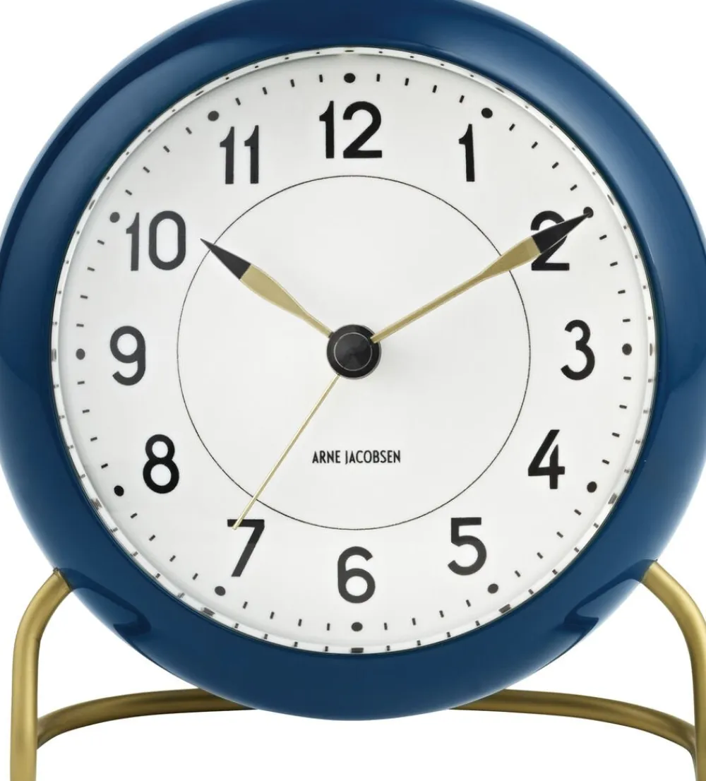 Arne Jacobsen Clocks Ure & Vejrstationer<AJ Station watch Navy Blue Ø11 cm