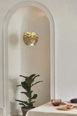 UMAGE Pendler|Lampeskærme<Aluvia Mini, Ø40 Brushed brass