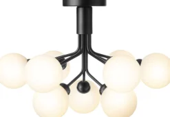 Nuura Loftlamper<Apiales 9 Ceiling Satin black / opal
