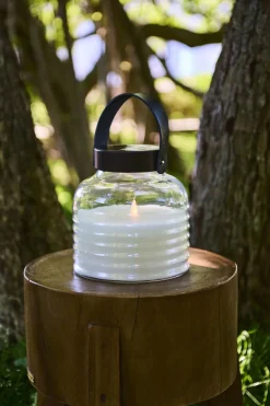 Sirius Lanterner<Aston Solar Krukke, Ø20xH20cm, Sort/Brun
