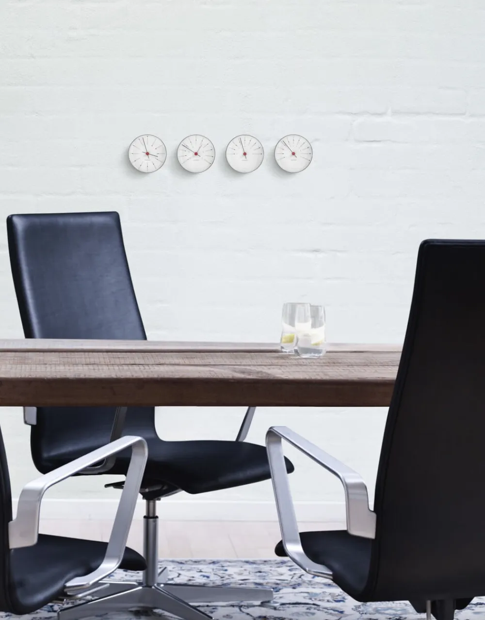 Arne Jacobsen Clocks Ure & Vejrstationer<Bankers Vægur, Ø 12 cm