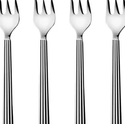 Georg Jensen Bestik<BERNADOTTE CAKE FORK GIFTBOX SET SS 4 PCS