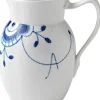 Royal Copenhagen Karafler & Kander<Blå Mega Riflet 90 cl. kande