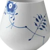Royal Copenhagen Vaser & Urtepotteskjulere<Blå Mega Riflet 20,5 cm. vase