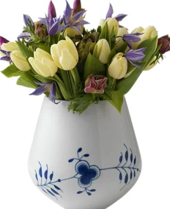 Royal Copenhagen Vaser & Urtepotteskjulere<Blå Mega Riflet 20,5 cm. vase