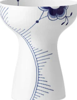 Royal Copenhagen Vaser & Urtepotteskjulere<Blå Mega Riflet 19 cm Vase