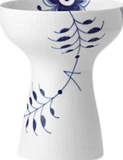 Royal Copenhagen Vaser & Urtepotteskjulere<Blå Mega Riflet 19 cm Vase