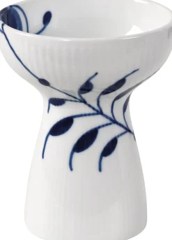 Royal Copenhagen Vaser & Urtepotteskjulere<Blå Mega Riflet Vase 11 cm