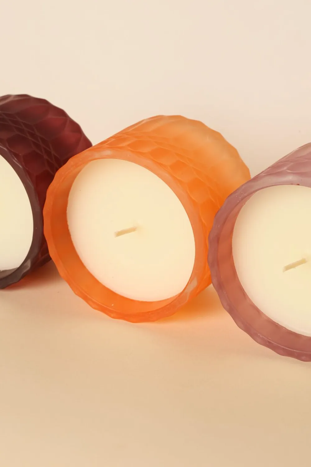 AU Maison Opbevaring<Bonbonniere, orange/pink, 8,5xø9 cm
