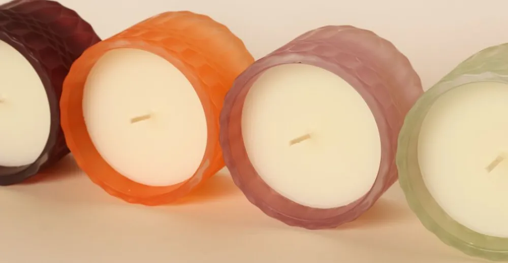 AU Maison Opbevaring<Bonbonniere, orange/pink, 8,5xø9 cm