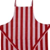 Magasin du Nord Collection Tekstiler Til Køkkenet|Juletekstiler<Children Apron 52x64 cm Birk - Stripe dark red