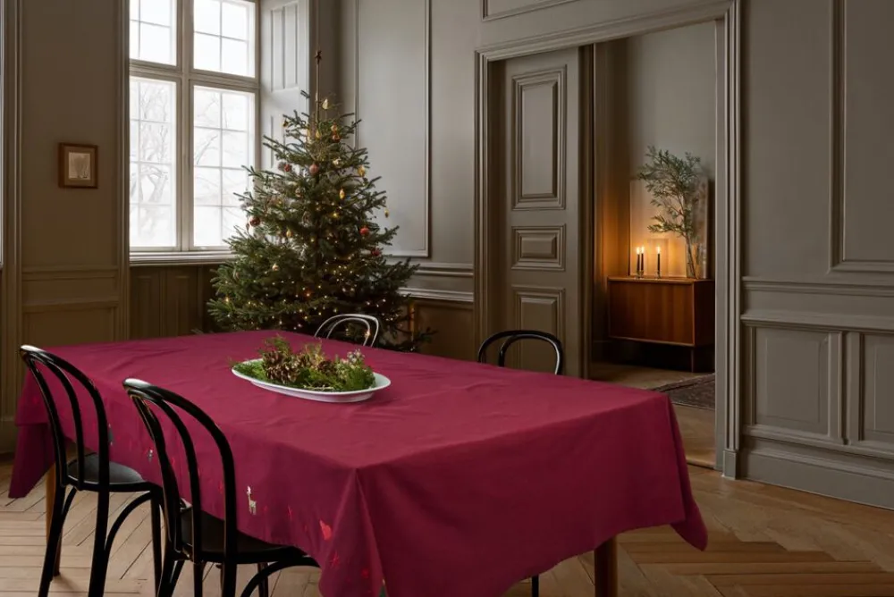 Juna Tekstiler Til Borddækning|Juletekstiler<Christmas Fable Dug 150x270 cm rød
