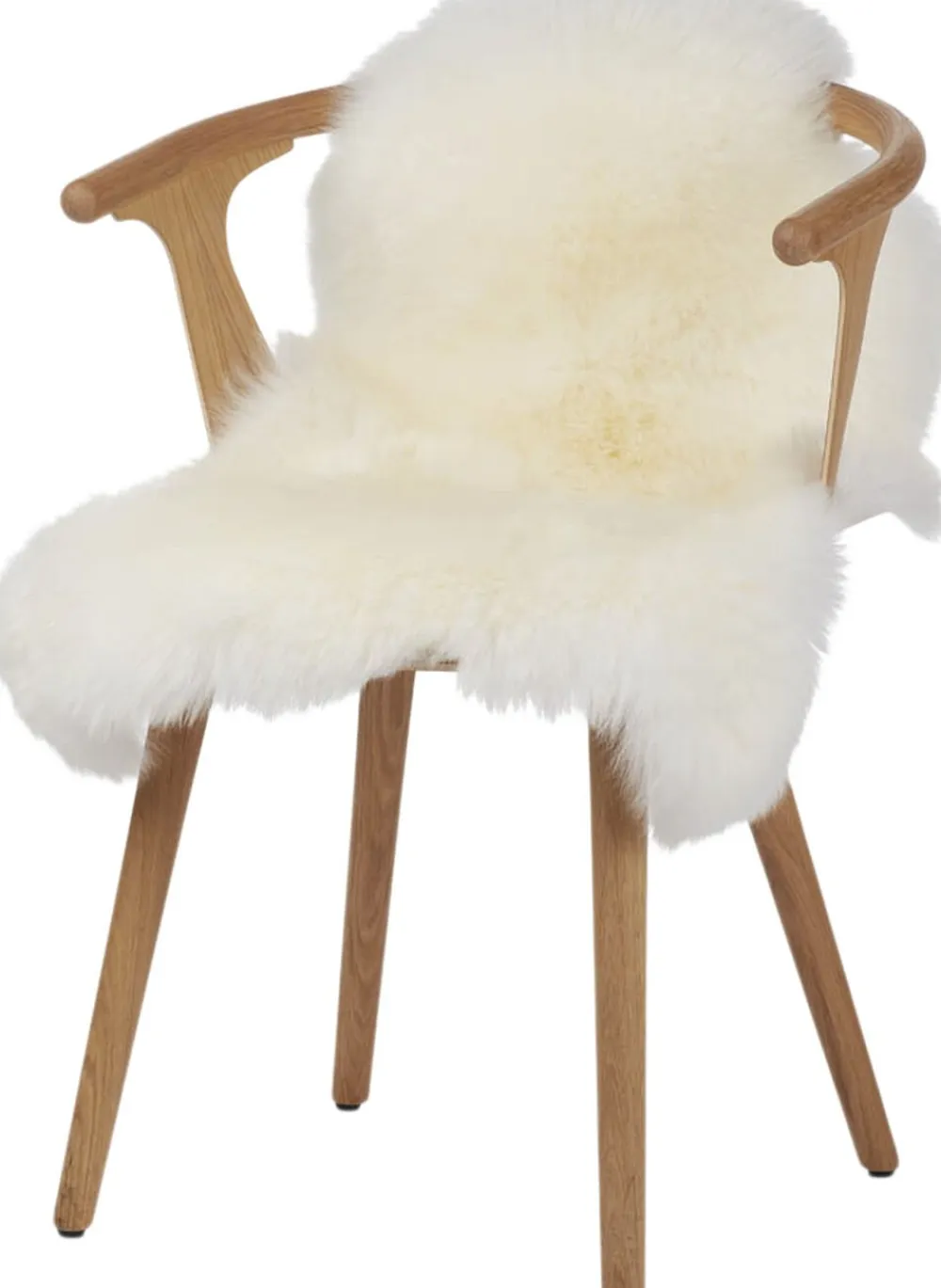 NATURES Collection Skind<90cm-up New Zealand Sheepskin, Long Wool Ivory 95x60