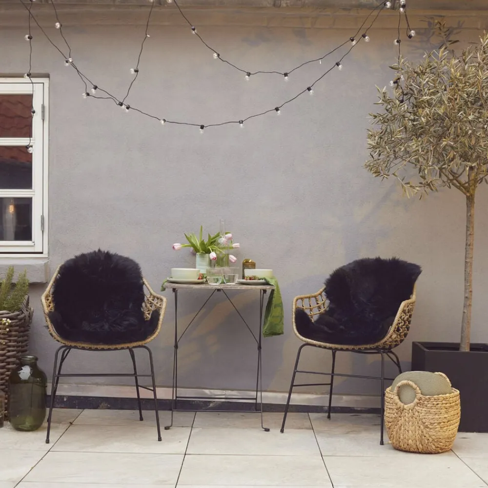 NATURES Collection Skind<90cm-up New Zealand Sheepskin, Long Wool Black 90x60