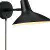 DFTP Væglamper<DARCI SHORT WALL E14 BLACK