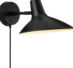 DFTP Væglamper<DARCI SHORT WALL E14 BLACK