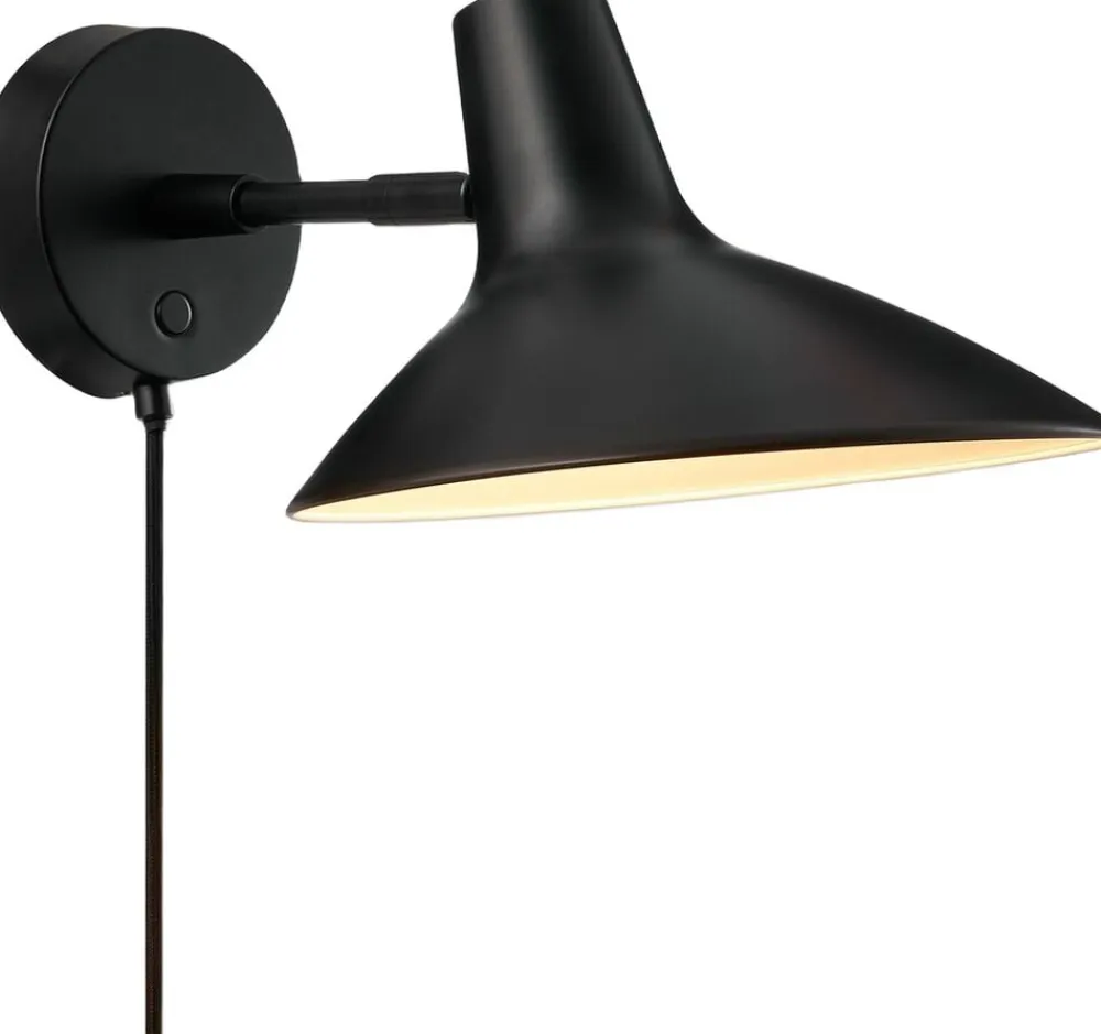 DFTP Væglamper<DARCI SHORT WALL E14 BLACK
