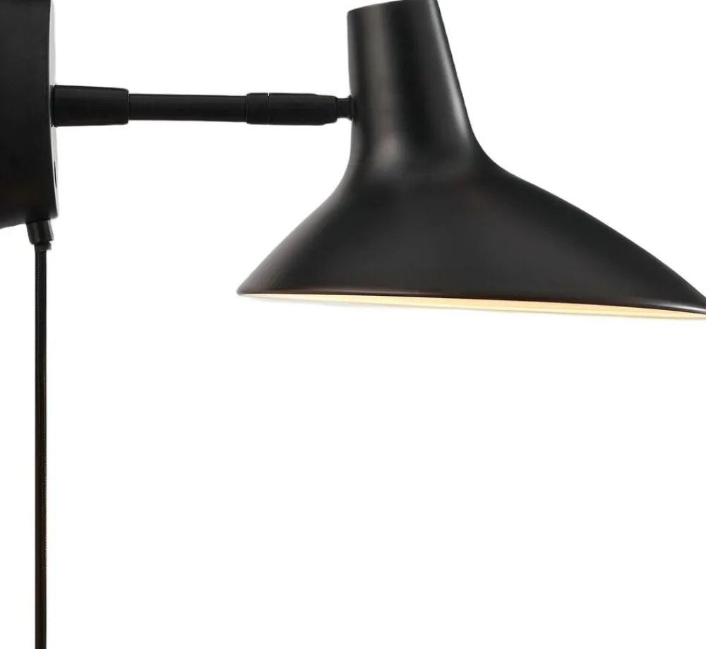DFTP Væglamper<DARCI SHORT WALL E14 BLACK