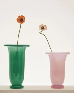 Hay Vaser & Urtepotteskjulere<Empire Vase-Large-Green with dark green rim