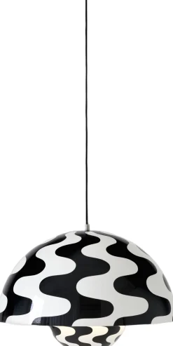 &Tradition Pendler<Flowerpot Pendant VP2, Black/White