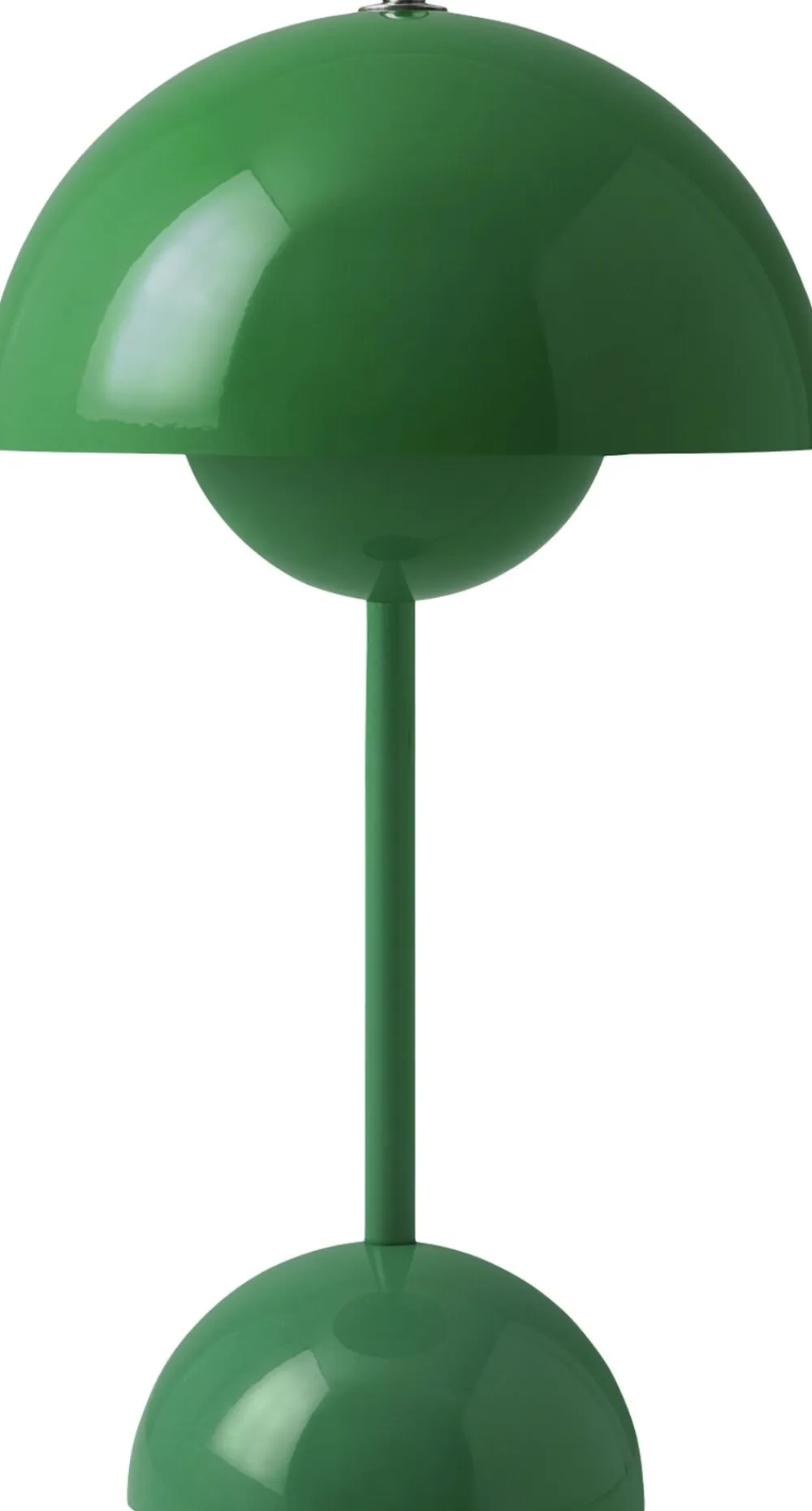 &Tradition Bordlamper|Trådløse Lamper<Flowerpot Portable Lamp VP9, Magnetic Charger Signal green