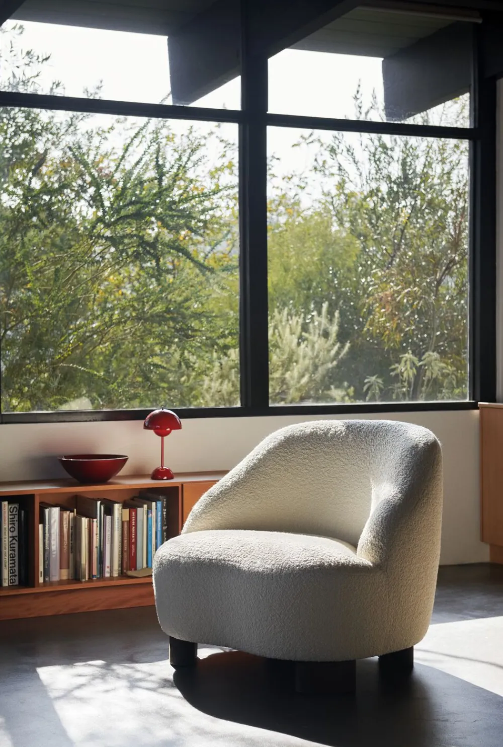 &Tradition Bordlamper|Trådløse Lamper<Flowerpot Portable Lamp VP9, Magnetic Charger Vermilion red