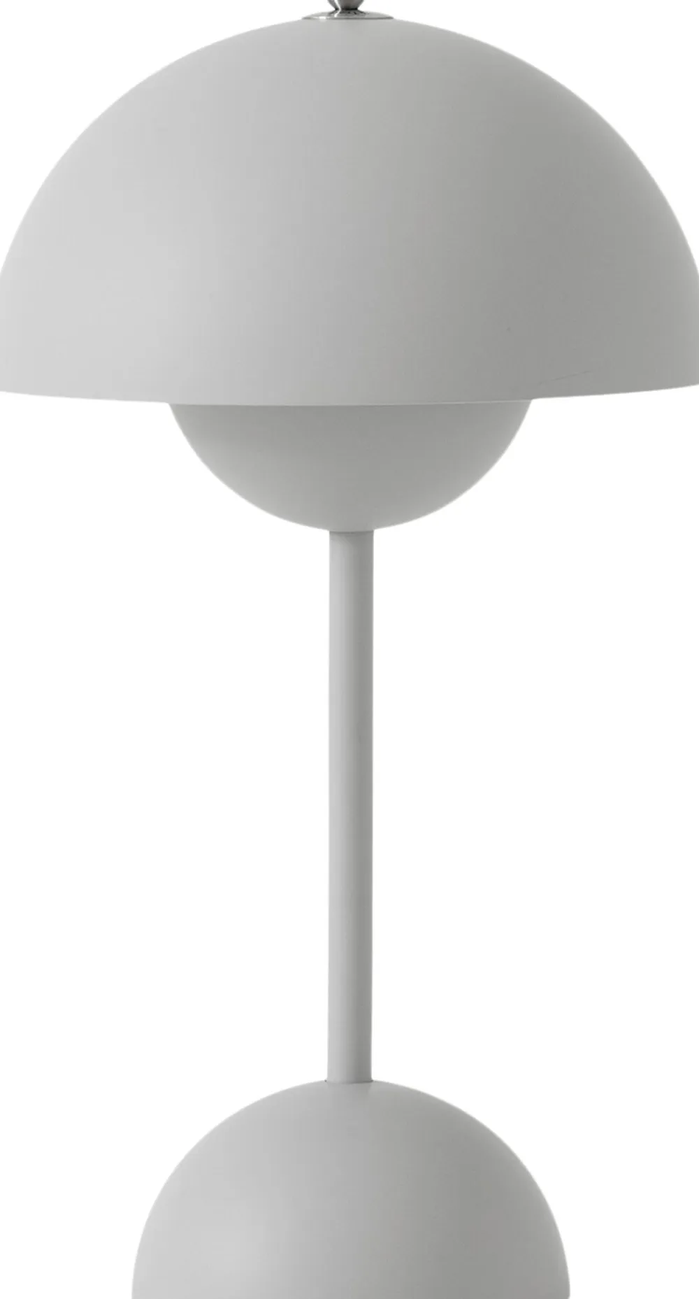 &Tradition Bordlamper|Trådløse Lamper<Flowerpot Portable Lamp VP9, Magnetic Charger Matt light grey