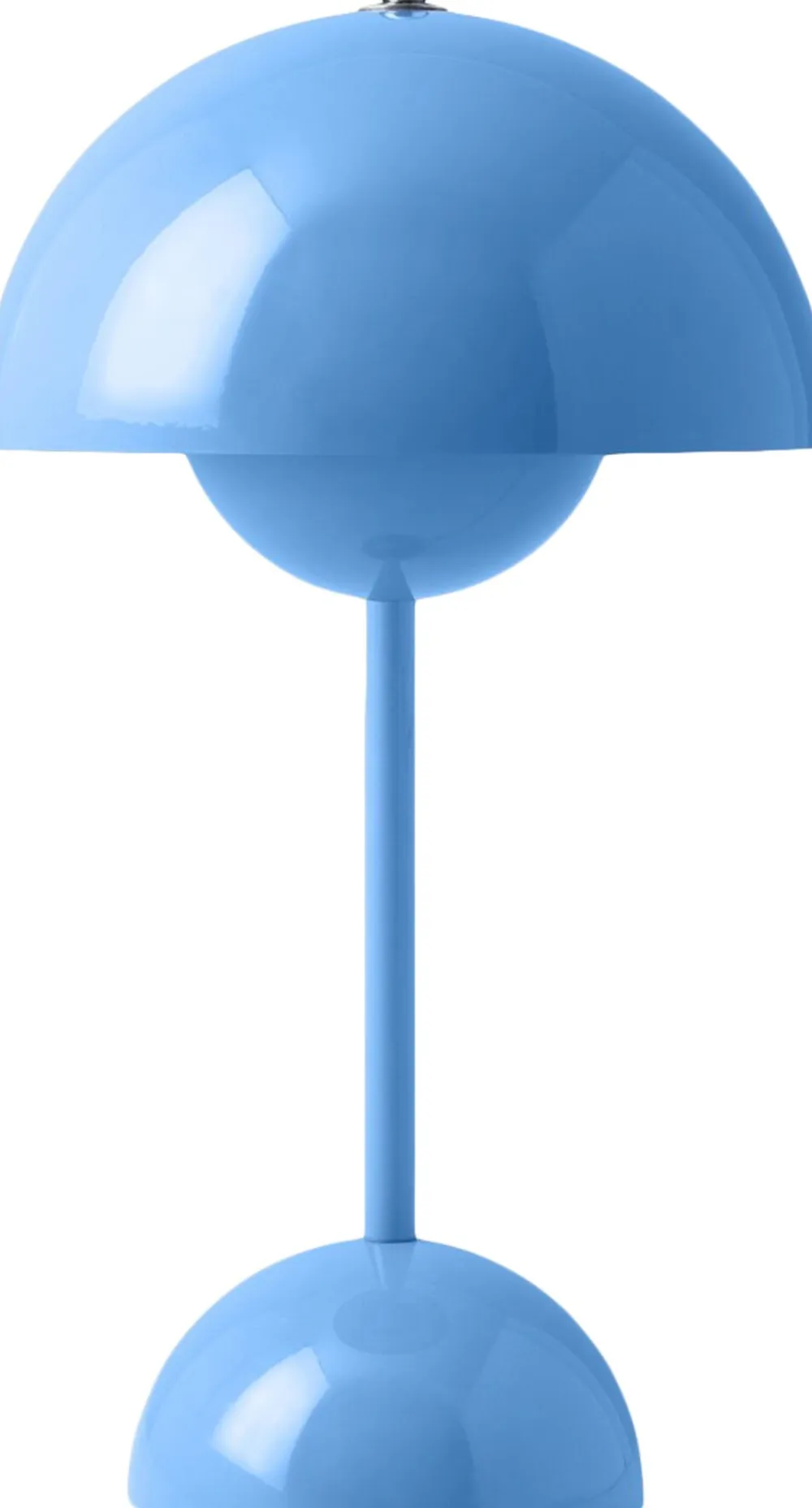 &Tradition Bordlamper|Trådløse Lamper<Flowerpot Portable Lamp VP9, Magnetic Charger Swim blue