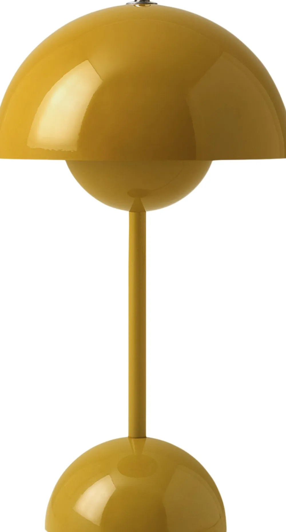 &Tradition Bordlamper|Trådløse Lamper<Flowerpot Portable Lamp VP9, Magnetic Charger Mustard