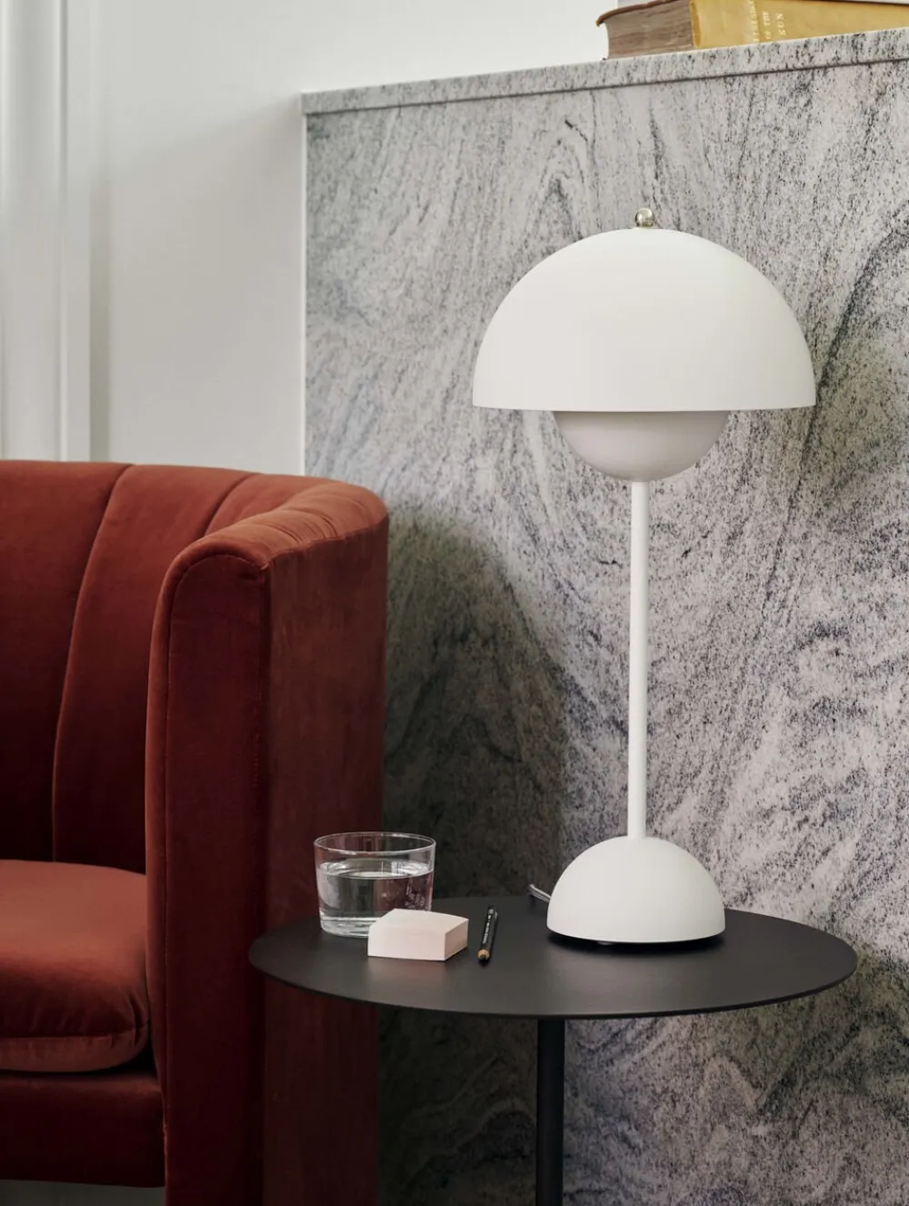 &Tradition Bordlamper<Flowerpot VP3, Table Lamp Mat hvid