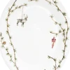 Kähler Skåle & Fade|Julestel<Hammershøi Christmas Ovalt bordfad 27x34 hvid m. deko