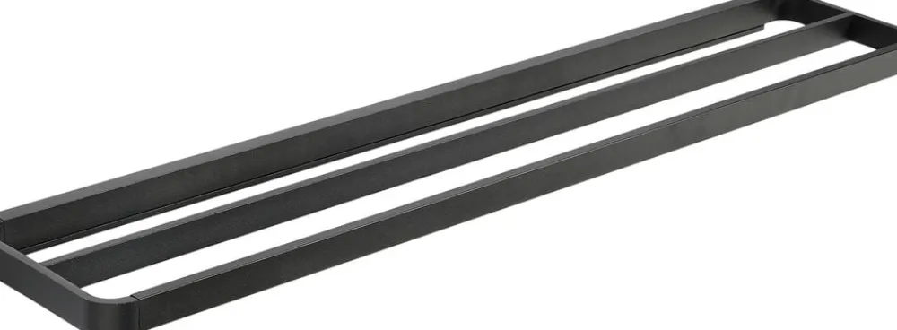 Zone Badeværelsestilbehør<Håndklædestang dobbelt Rim 70x12 Black