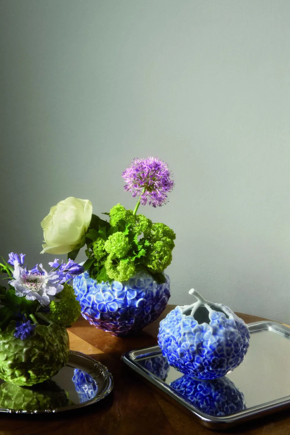 Royal Copenhagen Vaser & Urtepotteskjulere<Hortensiavase blå 15cm