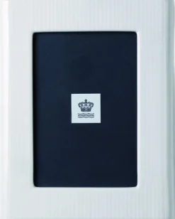 Royal Copenhagen Plakater & Rammer<Hvid Riflet billedramme 21 cm