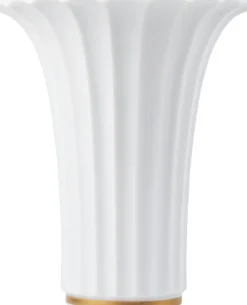 Royal Copenhagen Vaser & Urtepotteskjulere<Hvid vase med guldkant, 23 cm