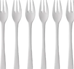 Gense Bestik<Kagegaffel Steel Line 16 cm 6 stk. Blankt stål