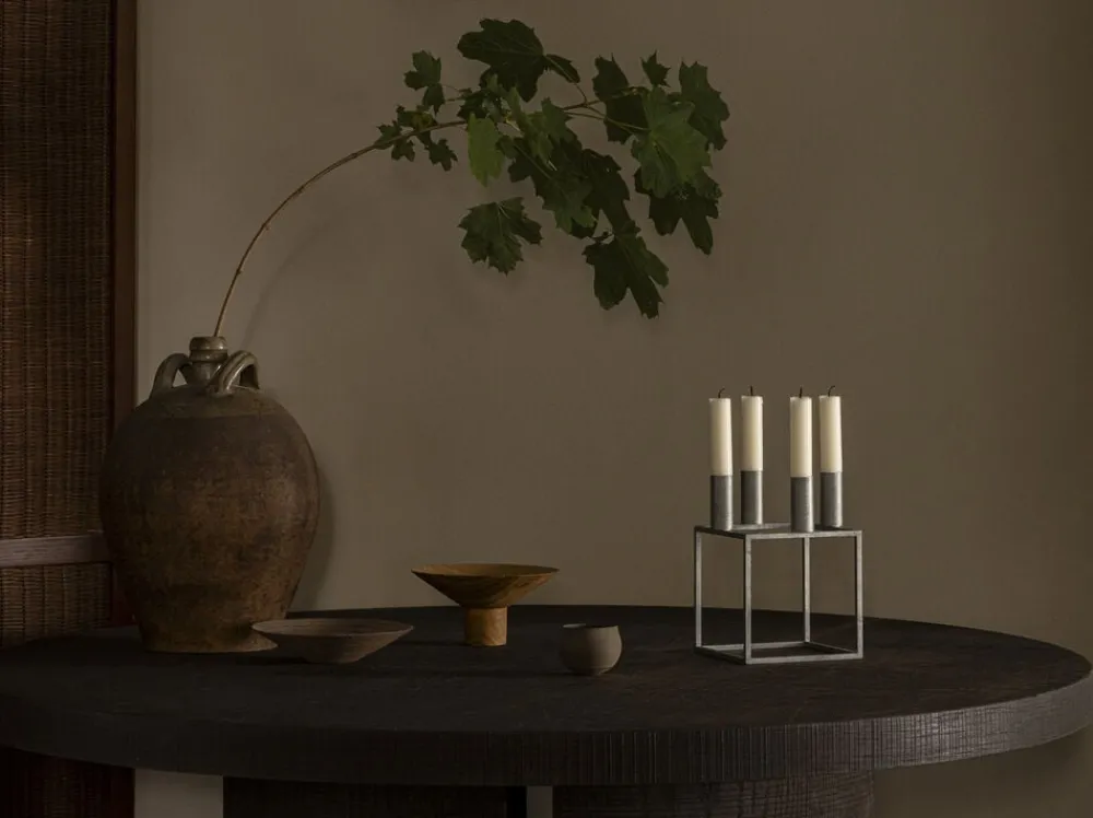 Audo Copenhagen Lys & Lysestager|Adventsstager<Kubus 4 - Zinc