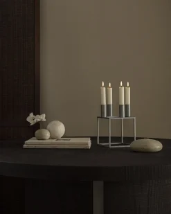 Audo Copenhagen Lys & Lysestager|Adventsstager<Kubus 4 - Zinc