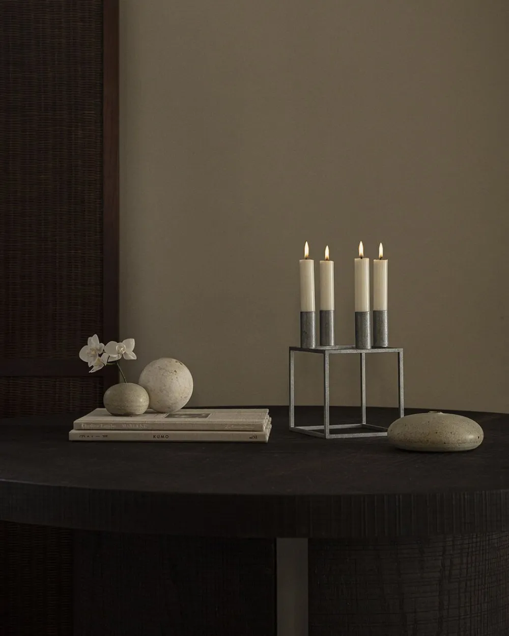 Audo Copenhagen Lys & Lysestager|Adventsstager<Kubus 4 - Zinc