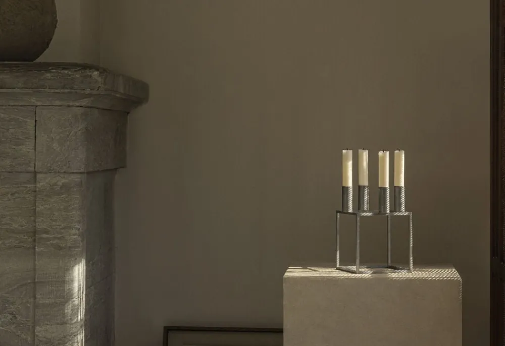 Audo Copenhagen Lys & Lysestager|Adventsstager<Kubus 4 - Zinc