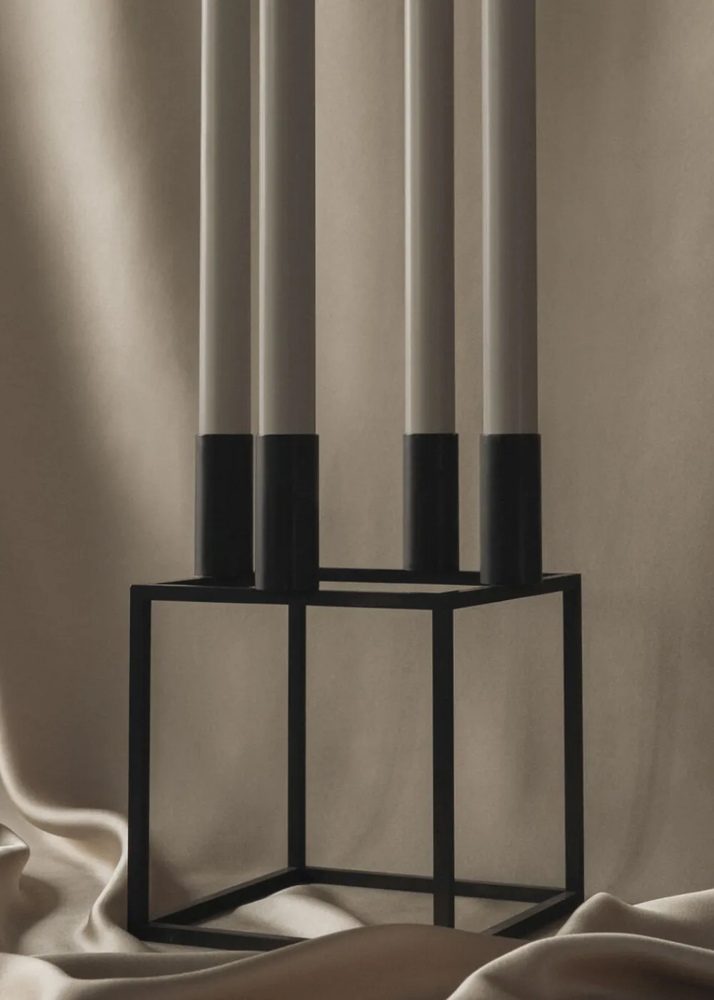 Audo Copenhagen Adventsstager<Kubus 4, Candle Holder, Black